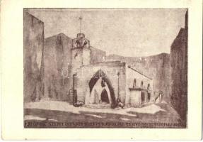 Siófok, Szent István telepi kápolna terve, tervezte: Thomas Antal - 2 db ugyanolyan képeslap / 2 pos...