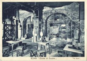 Roma, Ristorante Rupe Tarpea alle Grotte di Enotria / 2 pre-1945 restaurant advertisement cards