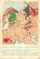 A finnugor népek; a Sugurahvaste Instituut (Rokonnépek Intézete) kiadása - 2 db régi motívumlap / 2 ...