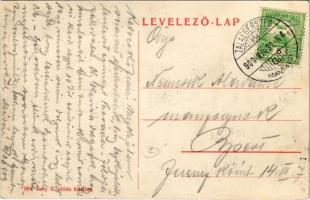 Zalaegerszeg, Vármegyeház tér, Farkas J., Komlós M. üzletei. Tahy R. utóda kiadása (EK)