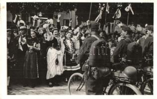 1938 Ipolyság, Sahy; bevonulás / entry of the Hungarian troops