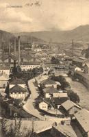 Zólyombrézó, Podbrezová; látkép a vasgyárral / general view, iron works (kis szakadás / small tear)