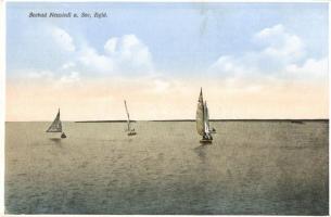Nezsider, Neusiedl am See; Seebad / vitorlások, Horváth Viktor kiadása / sailboats (EK)
