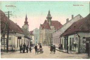 Hodonín, Göding; Zámecká ulice / castle street, shops. Ant Vorlicek (Rb)