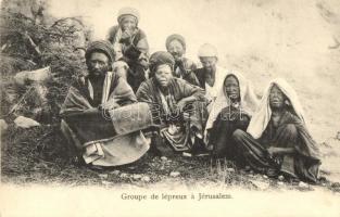 Groupe de lépreux á Jerusalem / Group of lepers in Jerusalem (EK)