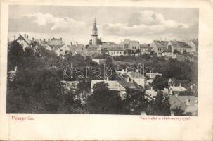 Veszprém tűzőrtoronnyal