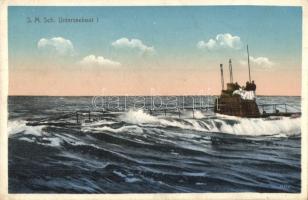 SMS Unterseeboot I / Az Osztrák-Magyar Haditengerészet U-1 tengeralattjárója / K.u.K. Kriegsmarine, Austro-Hungarian Navy U-1 class submarine. G. C. Pola (EK)