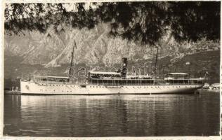 1934 SS Ljubljana (ex Salona) személyszállító hajó Kotorban / Hungarian passenger ship. Adria photo (EK)