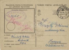 1943 Muszkaföld. Második világháborús tábori posta, repülőgép / WWII Hungarian military field post, ...