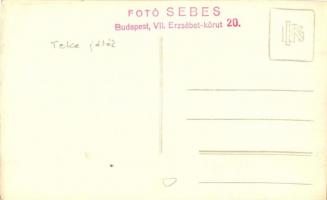 Asztali mini teke játék reklámfotója / Mini table bowling advertisement, Sebes photo