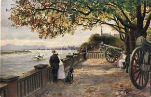 37 db régi német művészi városképes lap / 37 pre-1945 German town-view art postcards