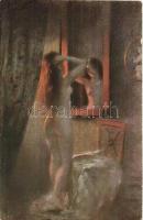 38 db régi motívumlap, hölgyek, gyerekek, művészlapok, néhány litho / 38 pre-1945 motive cards, ladi...