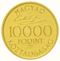 1993. 10.000Ft Au "Erkel Ferenc"  tanúsítvánnyal (6,99g/0.986) T:PP enyhe felületi karc  H...