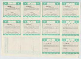 Barcs 1985. "Unitech Ipari Szövetkezet" érdekeltségialap-kiegészítő kötvénye 1000Ft-ról + ...