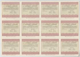 Barcs 1985. "Unitech Ipari Szövetkezet" érdekeltségialap-kiegészítő kötvénye 1000Ft-ról + ...