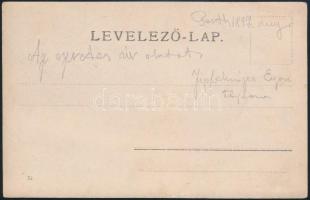 1897 Budapest, katonai vívás oktatás / military fencing lesson. Magyar Imre photo (EK)