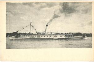 SS Budapest gőzös, folyami utasszállító gőzhajó a Dunán / Hungarian passenger steamship