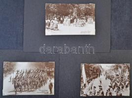 Vienna, Wien. Kaiser-Huldigungs-Festzug - 9 db régi képeslap albumlapra rakva, kivehető, folklór, ka...