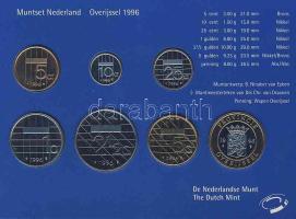 Hollandia 1996. 5c-5G 6klf + "Overyssel" zseton forgalmi szettben T:BU R!