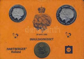 Hollandia 1980. 1c-2 1/2G 6klf + zseton forgalmi szettben T:BU + 1980. 1G + 2 1/2G + zseton szettben...