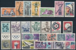 1965-1966 8 sets + 16 stamps 1965-1966 8 klf sor + 16 db önálló érték 2 stecklapon