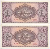 1946. 1.000.000.000P (2x) sorszámkövetők T:I-