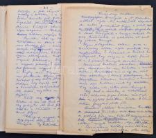 cca 1960 Ékes István "Vadásztörténetek" című visszaemlékezéseinek kézirata (megjelent [?]:...