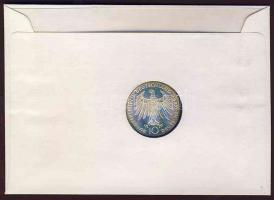 Spanyolország 1992. érmés boríték 1972. 10M Ag "München" érmével T:1