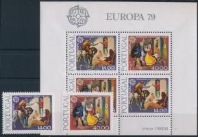 1979 Europa CEPT sor Mi 1441-1442 x + blokk Mi 27