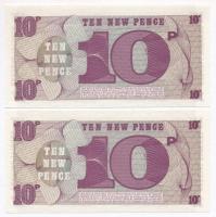 Nagy-Britannia / Katonai kiadás 1978. 10P (2x) sorszámkövetők T:I 
Great Britain / British Armed Fo...