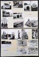 1971-1972 Eger, Salgótarján, Salgó vára, városképek, vízilabda mérkőzés, 46 db fotó  5 db kartonra r...