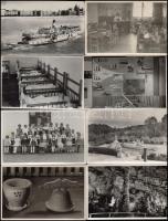 cca 1960 Tiszavölgyi József (1909-?) fotóriporter hagyatékából 99 db vintage fotó, különféle témákról, 9x14 cm és 9x12 cm