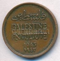 Palesztina 1943. 1M Br T:2 ph., szennyeződés Palestine 1943. 1 Mil Br C:XF edge error, stain Krause KM#1