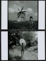 cca 1977 Örömös fényképek, 13 db szolidan erotikus vintage negatívról készült mai nagyítás, 10x15 cm...