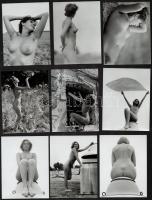 cca 1974 Az emberi test szépsége, szolidan erotikus felvételek, 13 db vintage fotó, 9x12 cm / 13 erotic photos, 9x12 cm