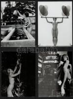 cca 1974 Az emberi test szépsége, szolidan erotikus felvételek, 13 db vintage fotó, 9x12 cm / 13 ero...