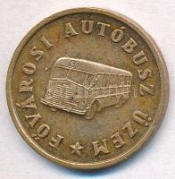 1946-1968. 10Ft "FAÜ (Fővárosi Autóbusz Üzem)" fém közlekedési bárca T:2