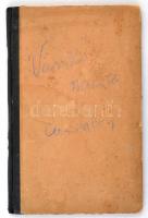 1912 Pöstyén, Szolgálati cselédkönyv, pecsétel, okmánybélyeggel, bejegyzésekkel