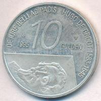 Hollandia 1995. 10G Ag Hugo de Groot T:1-,2(PP) Netherlands 1995. 10 Gulden Ag Hugo de Groot C:AU,XF(PP) Krause KM#220