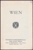 Wien. Bécs, 1937, Fremdenverkehrsstelle der Stadt Wien. Számos illusztrációval, térképmelléklettel. ...