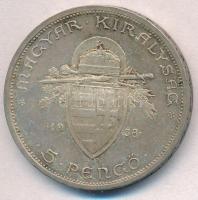 1938. 5P Ag "Szent István" T:1-,2
Adamo P8.1