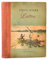 Fekete István: Lutra. Szilvásy Nándor rajzaival. Bp., 1955, Ifjúsági Könyvkiadó. Kiadói illusztrált félvászon-kötés, kopottas borítóval.