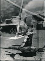 cca 1971 Zsigri Oszkár (1933-?) hagyatékából 2 db feliratozott, vintage fotóművészeti alkotás, 24x18...