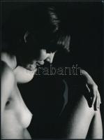 cca 1978 Menesdorfer Lajos (1941-2005) hagyatékából 2 db jelzés nélküli, vintage fotóművészeti alkot...