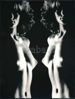 cca 1979 Menesdorfer Lajos (1941-2005) hagyatékából 2 db vintage fotóművészeti alkotás, az egyik jel...