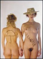 cca 1982 Menesdorfer Lajos (1941-2005) fotóművészeti alkotásai, 2 db jelzés nélküli vintage fotó a szerző hagyatékából, 24x18 cm