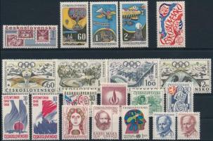 1967-1968 8 sets + 9 stamps 1967-1968 8 klf sor + 9 db önálló érték 2 stecklapon