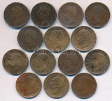 Olaszország 1920R-1937R 10c Cu (14x) T:2-3 ph.
Italy 1920R-1937R 10 Centesimi Cu (14x) C:XF-F edge ...