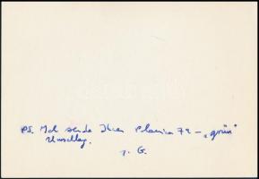 1979 Jerzy Gyżycki (1919-2009) sakkszakíró aláírása és jókívánsága karácsonyi/újévi üdvözlőlapon