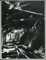 cca 1975 és 1983 Szénbányászat Pécsen és Várpalotán, 2 db vintage fotó, 23x18 cm